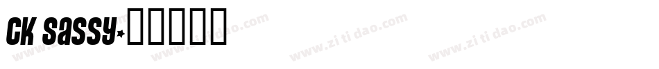 CK Sassy字体转换